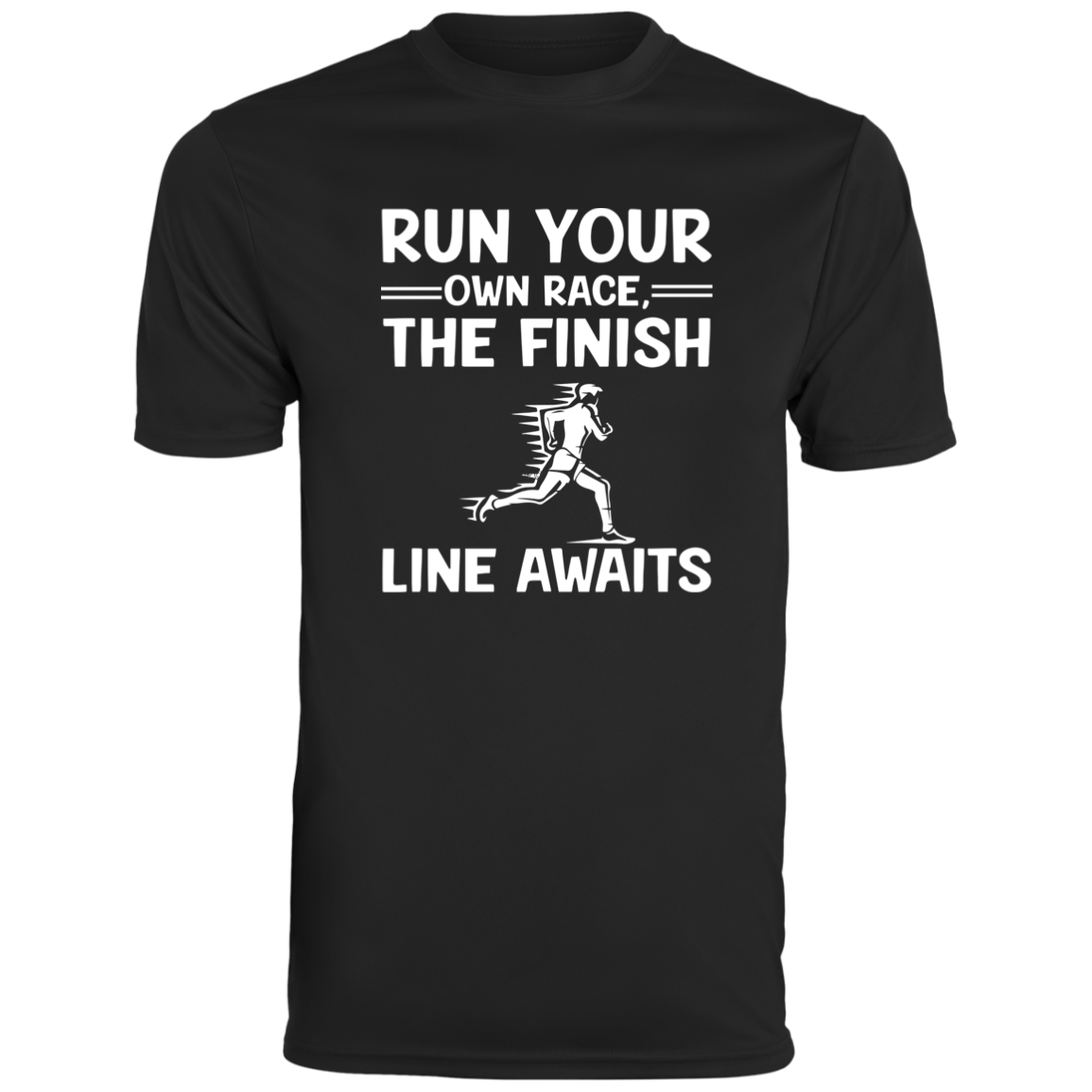 Men's Inspirational Top Run Your Own Race, The Finish Line Awaits