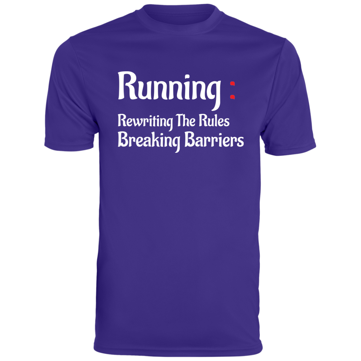 Men's Inspirational Top Running rewriting the rules, breaking barriers