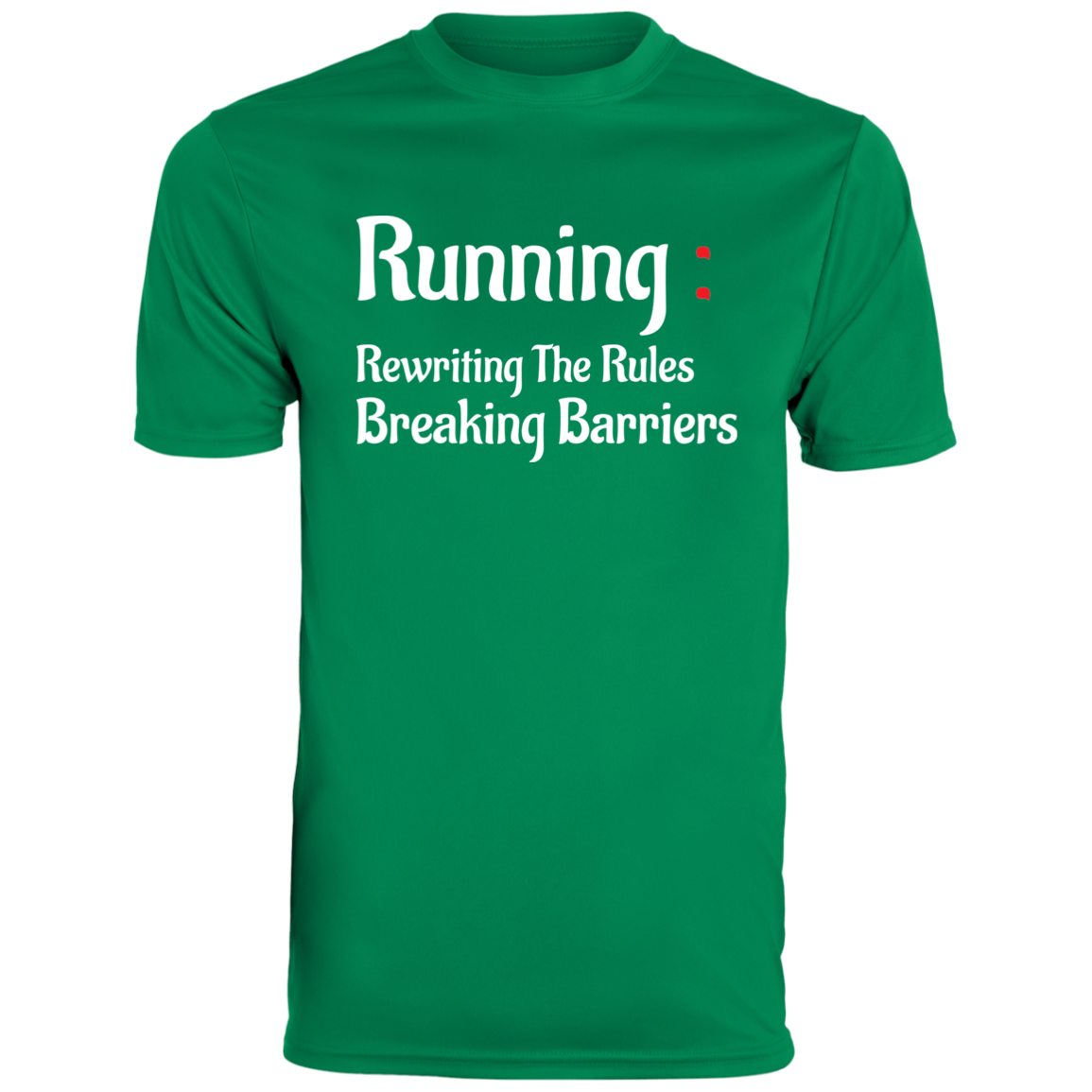 Men's Inspirational Top Running rewriting the rules, breaking barriers