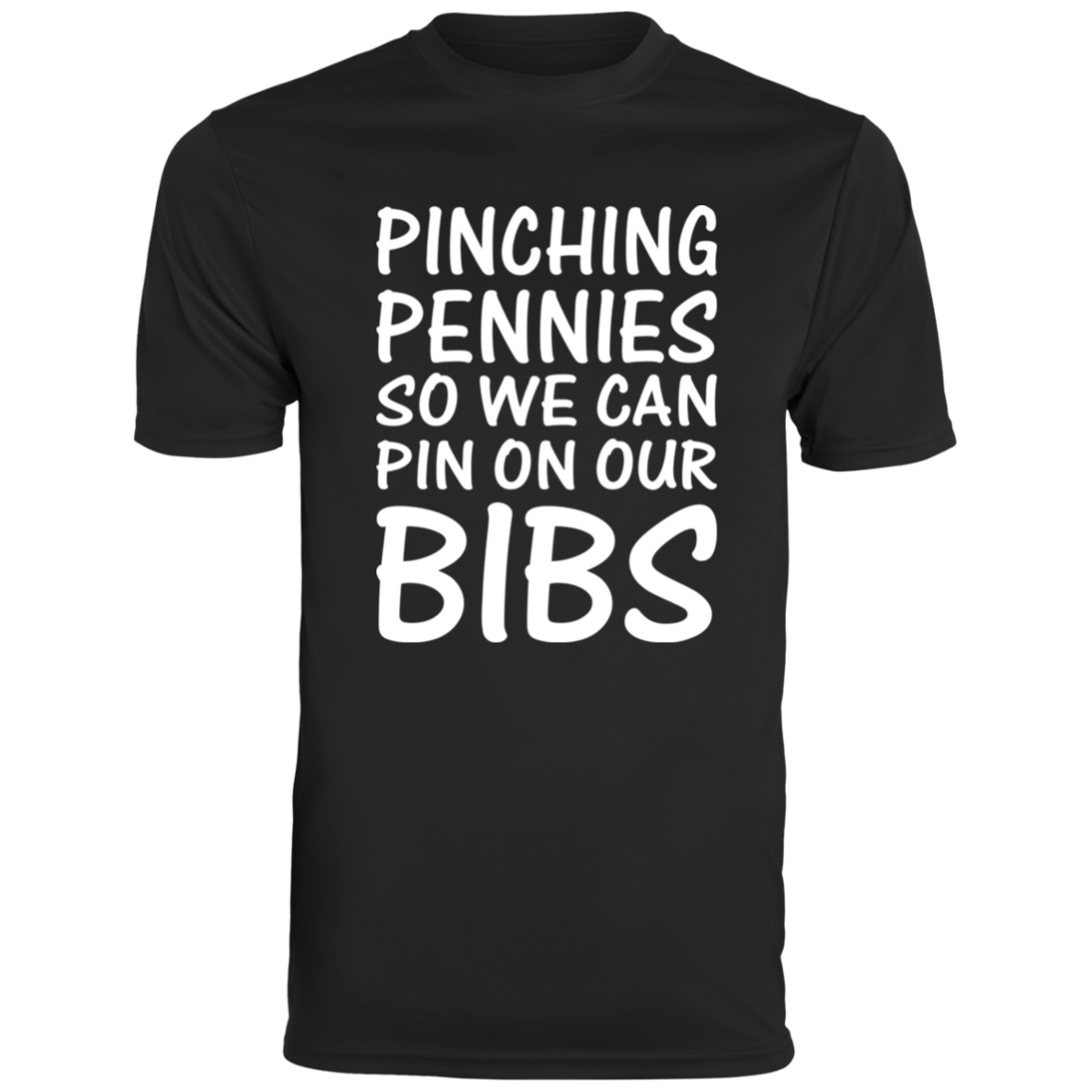 Men's Funny Running Top Pinching pennies so we can pin on our bibs