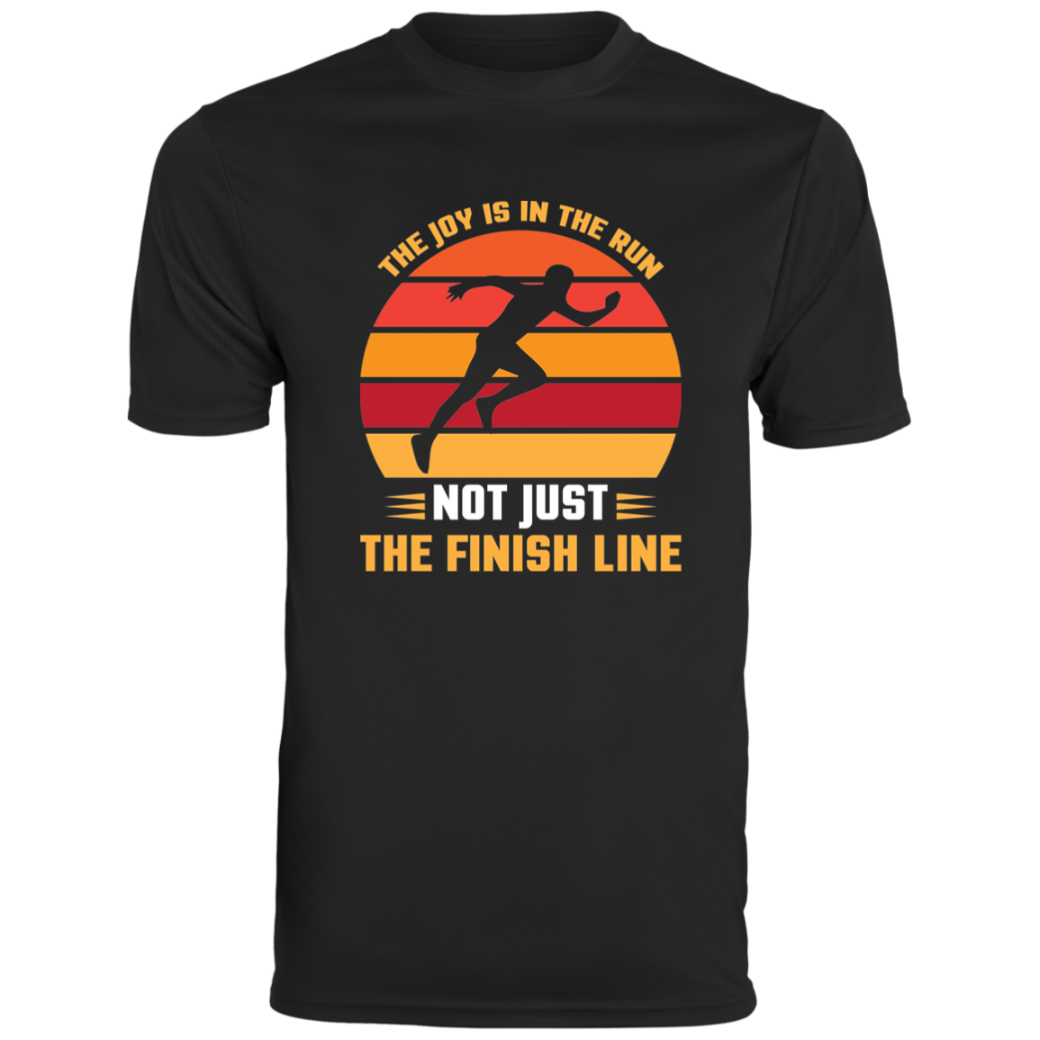 Men's Inspirational Top The Joy Is In The Run, Not Just The Finish Line