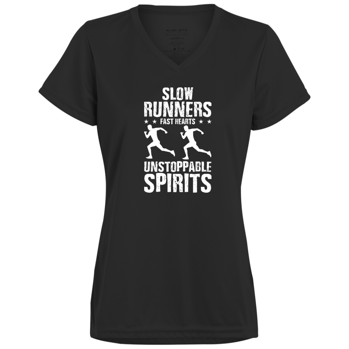 Women's Inspirational Top Slow Runners, Fast Hearts, Unstoppable Spirits