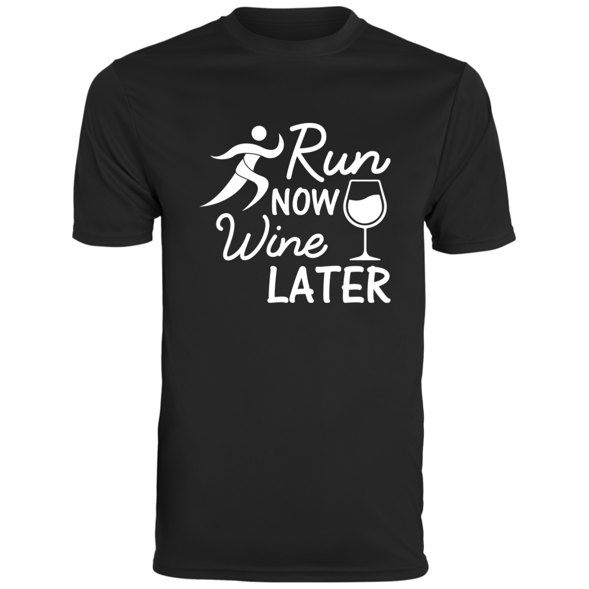 Men's Funny Running Top "Run now, WINE later"