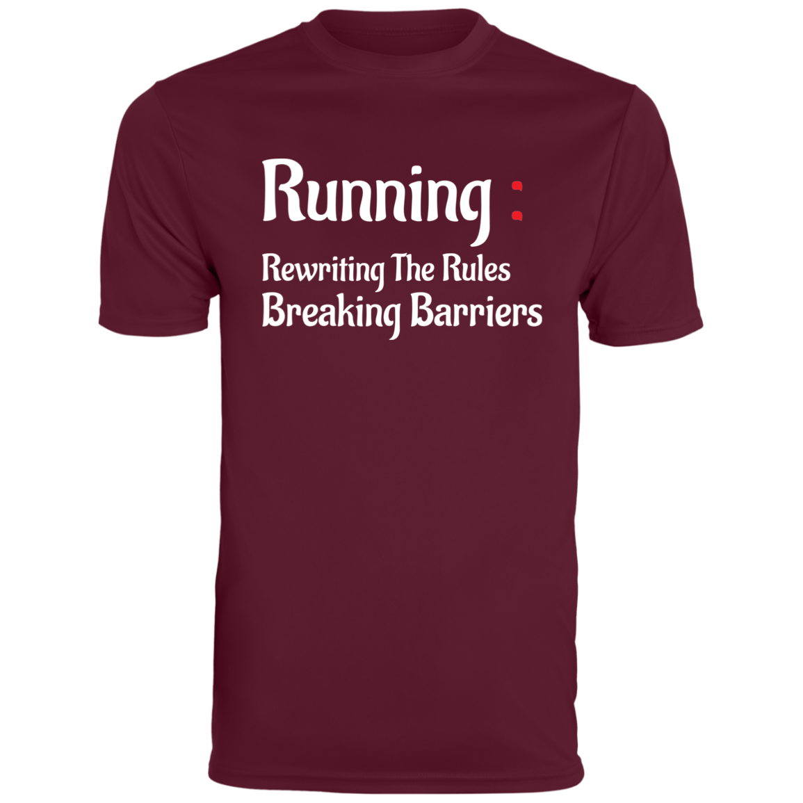 Men's Inspirational Top Running rewriting the rules, breaking barriers