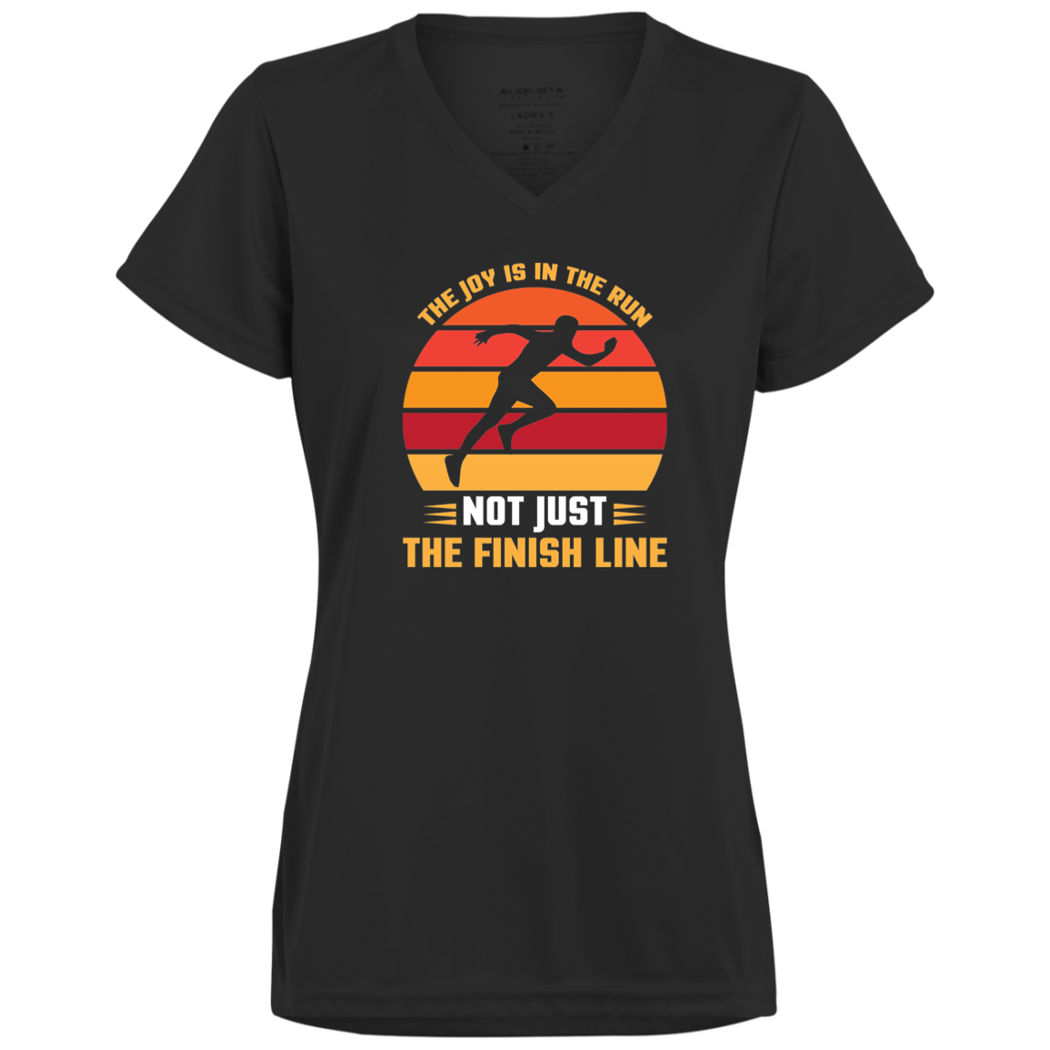 Women's Inspirational Top The Joy Is In The Run, Not Just The Finish Line