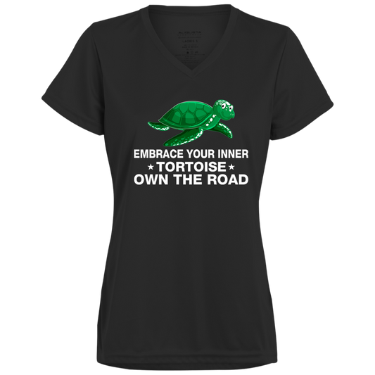 Women's Inspirational Top Embrace Your Inner Tortoise, Own The Road
