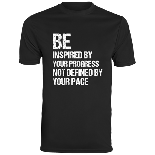 Men's Inspirational Top Be inspired by your progress, not defined by your pace