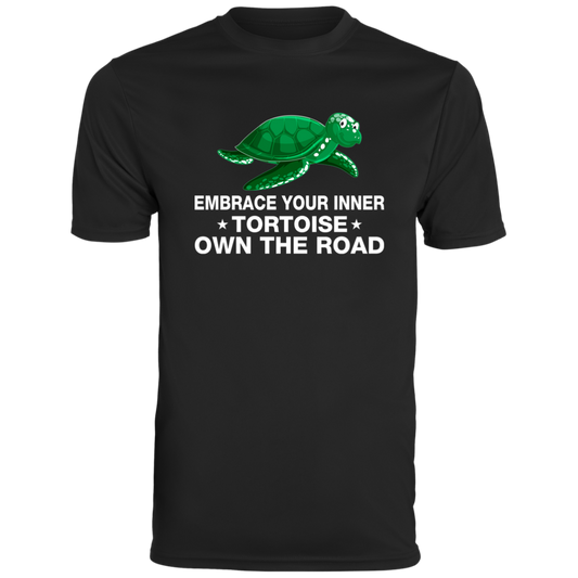 Men's Inspirational Top Embrace Your Inner Tortoise, Own The Road