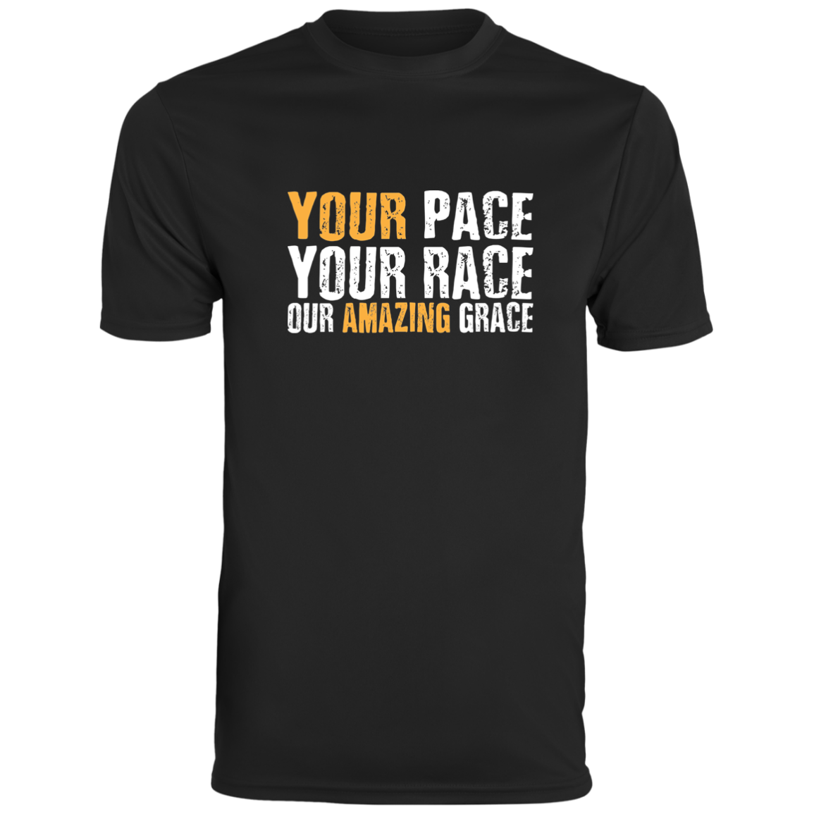 Men's Inspirational Top Your Pace, Your Race, Your Amazing Grace