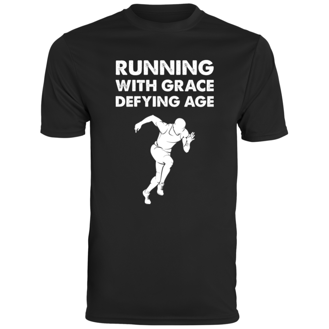Men's Inspirational Top Running with grace, defying age