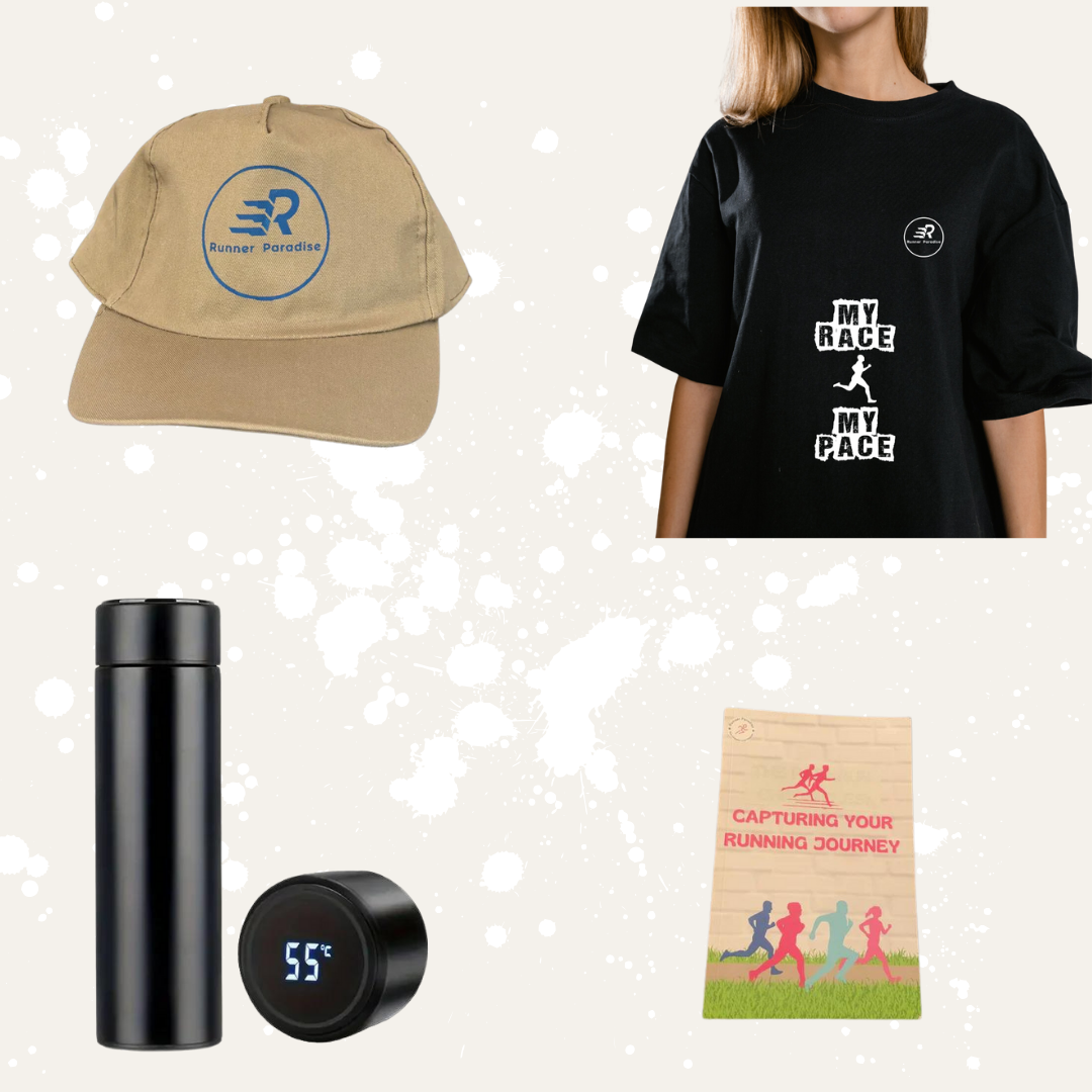 Runner Paradise Bundle: T-Shirt - Water Bottle Journal - Hat