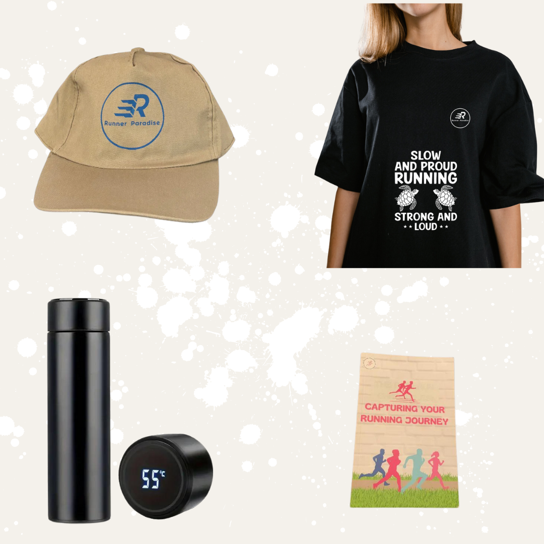 Runner Paradise Bundle: T-Shirt - Water Bottle Journal - Hat